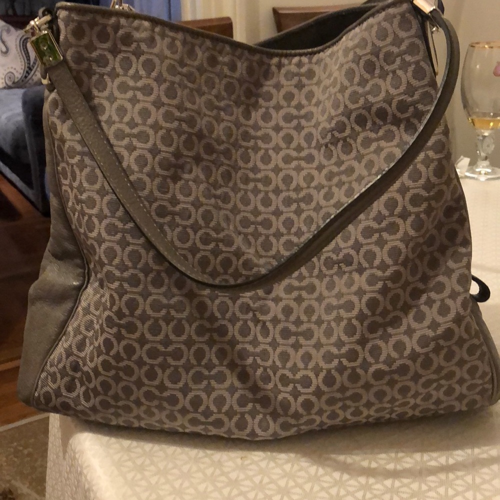 Authentic grey coach bag